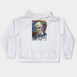 CHARLES BAUDELAIRE - watercolor portrait .5 Kids Hoodie